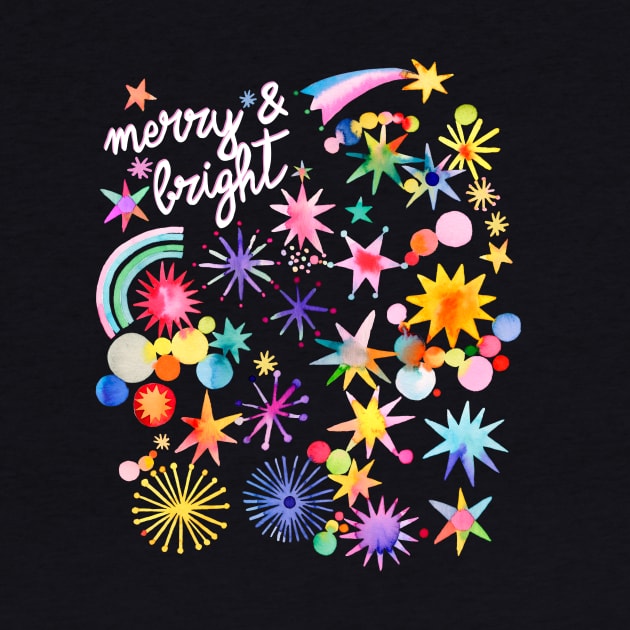 Christmas Stars Merry and Bright by ninoladesign